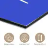 Blauw - I am that woman - Sierlijk - Minimalistisch aluminium wit klein -closeup_FR