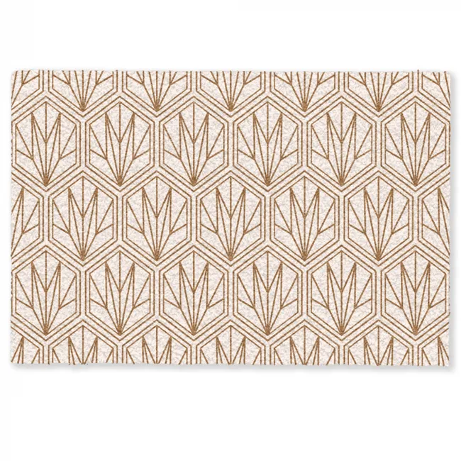 Geometrisch - Patroon - Beige Deurmat klein 898 -zkaufland3d
