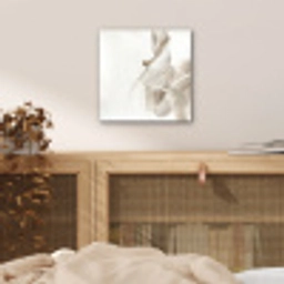 Abstract - Moderne kunst - Beige aluminium wit klein -sfeer3
