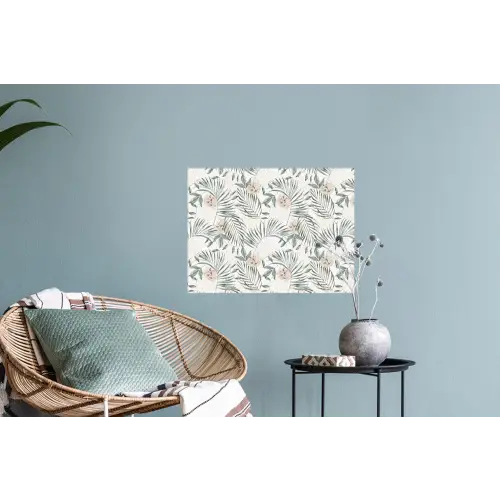 Boho - Jungle - Bloemen - Bladeren Muursticker klein -plant