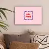 Grl pwr - Roze - Kader canvas 2cm klein -sfeer1