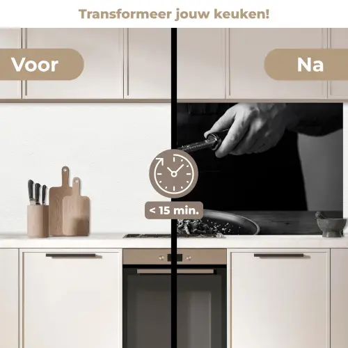 Kaas - Pasta - Rasp keuken achterwand 2 middel -voor-na2_NL