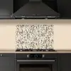 Beige - Patroon - Roest - Verf keuken achterwand spatscherm klein 900 -sfeer1