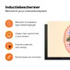 Bloemen - Blauw - Lijst - Bladeren Inductie beschermer vinyl 3mm klein -zzzzzzz-td-ups