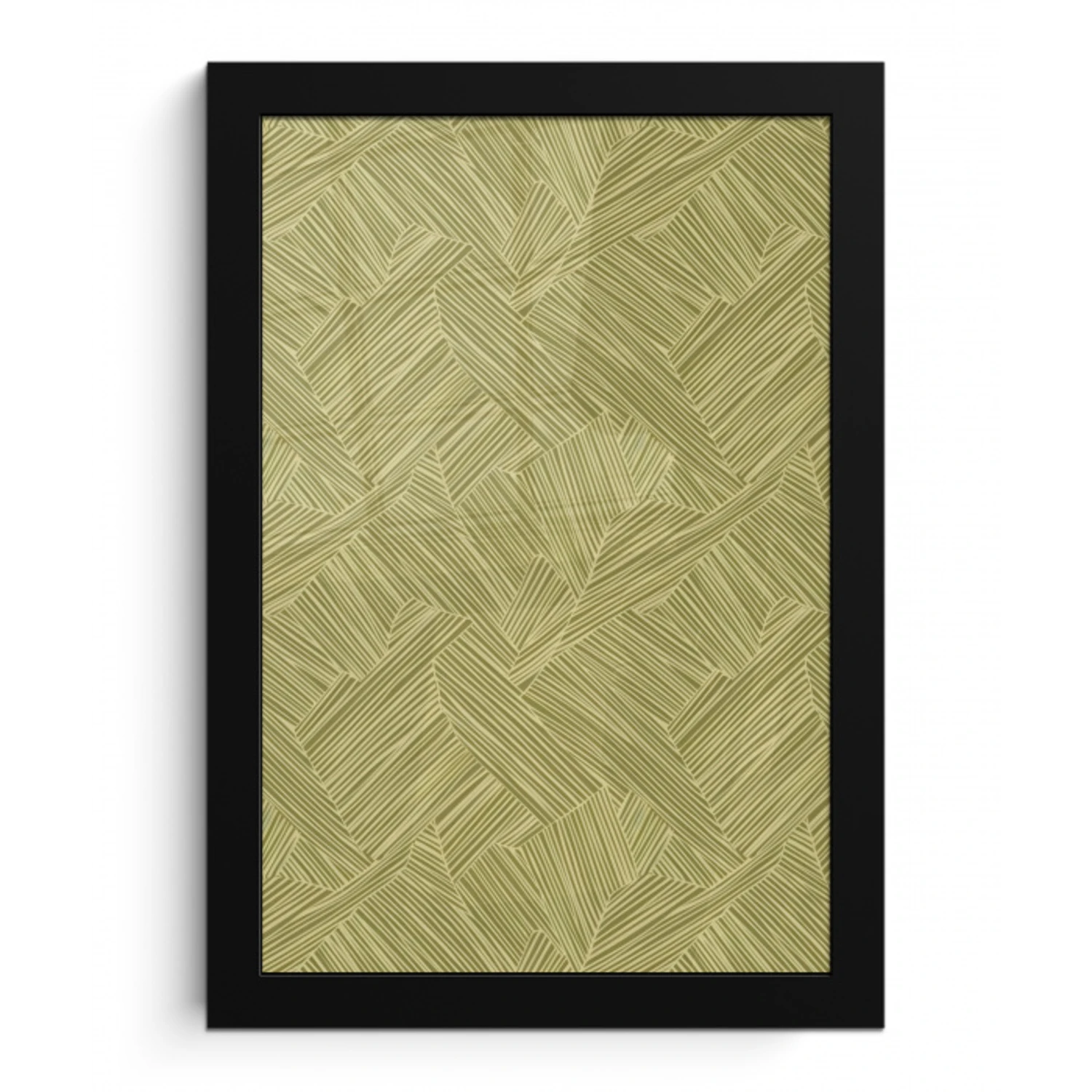 Abstract - Modern - Groen fotolijst zwart zonder passe partout klein 224 -3d