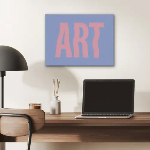 Art - Roze - Blauw PET vilt klein -sfeer5