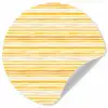 Frans - Citroen - Strepen - Geel Wandcirkel behangsticker klein 186 -3d