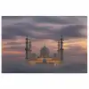 Zonsondergang - Moskee - Wolken poster papier klein -3d