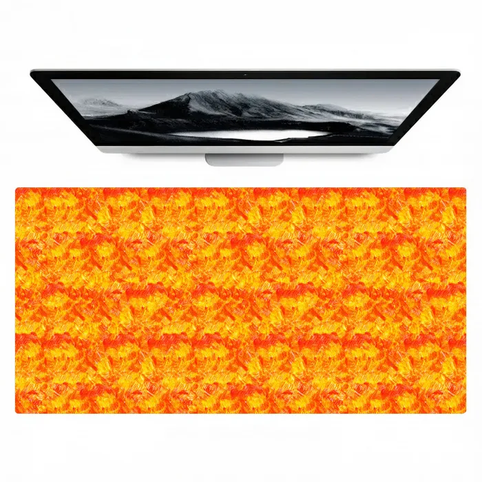 Verf - Oranje - Geel Muismat XXL klein 681 -zzz3d
