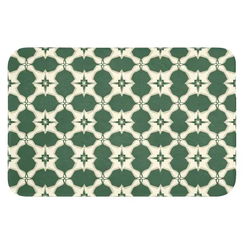 Tegel - Klassiek - Groen Badmat klein 997 -3d