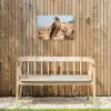 Valk - Vogel - Rots - Macht Tuinposter op houten frame 2 cm dik klein -sfeer4