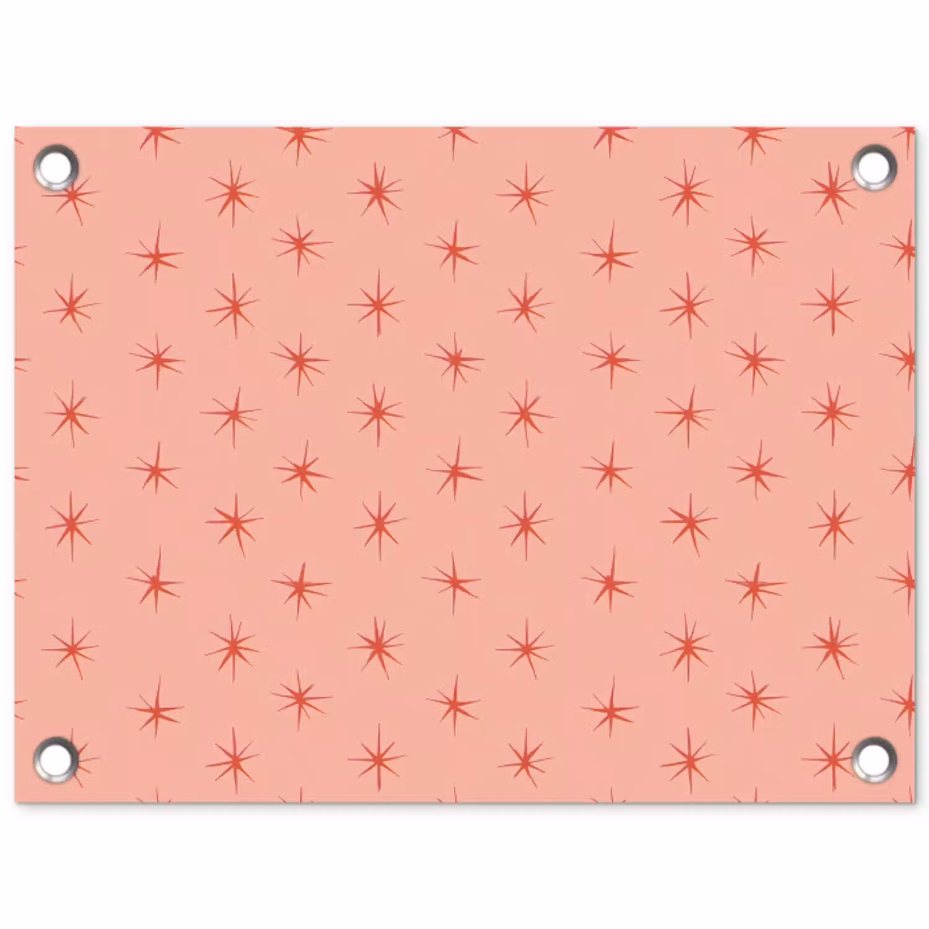 Sterretjes - Patroon - Oranje tuinposter los doek klein 239 -3d