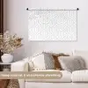 Patronen - Abstract - Zwart - Wit - Geometrie Wandkleed katoen middel 269 -sfeer1