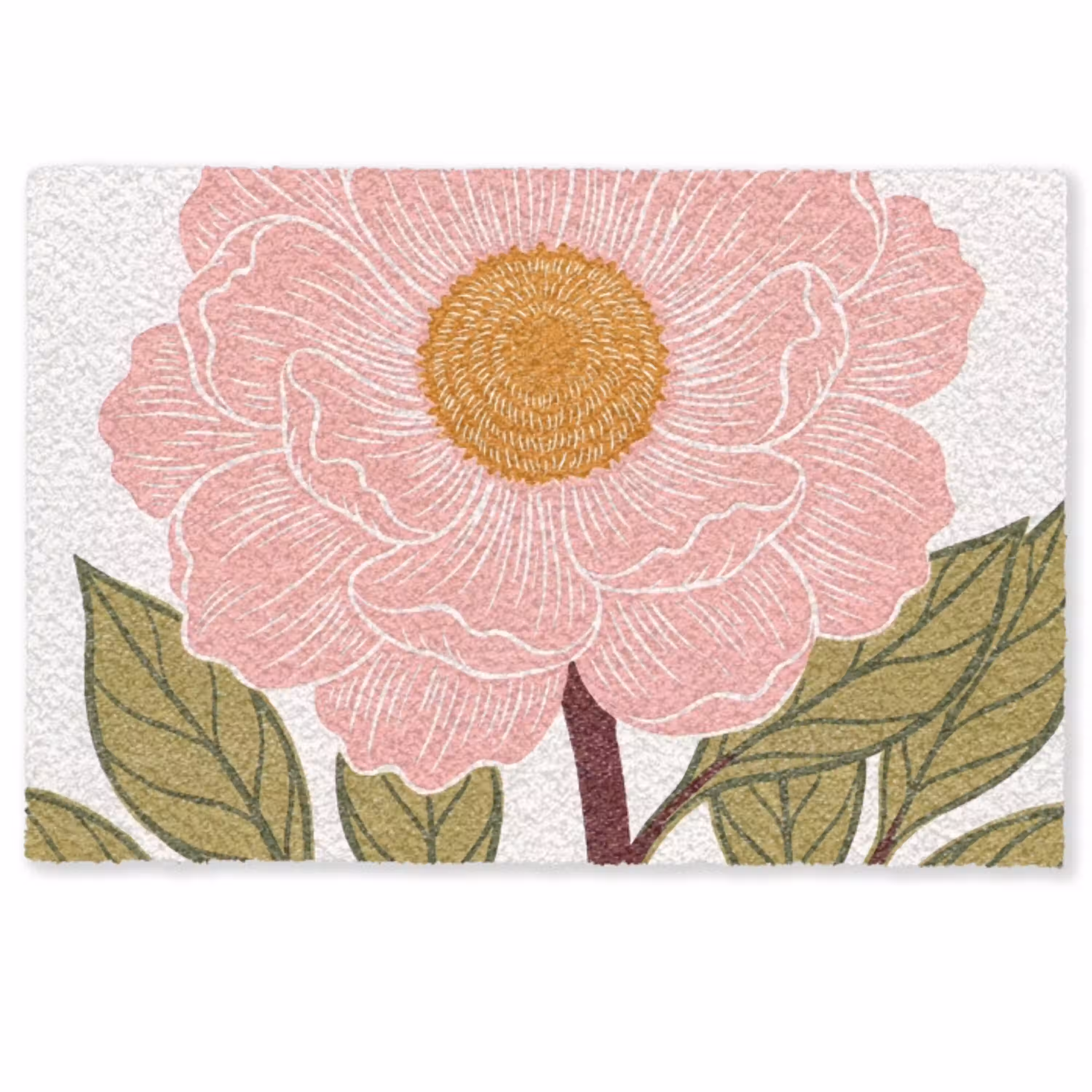 Bloemen - Roze - Illustratie Deurmat klein -zkaufland3d
