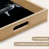 Koi - Vissen - Water - Zwart Dienblad Rechthoek middel -USP_HandgreepNL