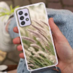 Gras - Close up - Groen Hoesje Samsung Galaxy A52 5G met koord klein -sfeer3