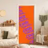Cool - Paars - Oranje deurposter klein -sfeer2