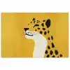 Cheetah - Illustratie - Geel poster papier klein -3d
