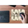 Abstract - Patroon - Bogen muismat rubber klein 262 -toetsenbord
