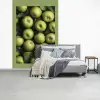Appels - Groen - bladeren fotobehang vinyl groot -slaapkamer