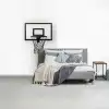 Basketbalbord - Minimalistisch - Zwart fotobehang vinyl groot -slaapkamer