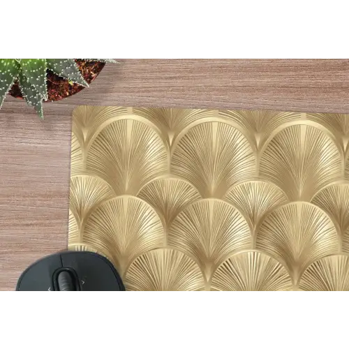 Patroon - Waaier -  Goud muismat rubber klein 262 -closeup