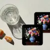 Rozen - Bloemen - Vaas - Boeket onderzetter kurk middel -sfeer4