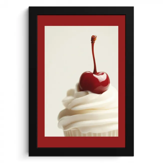 Cupcake - Kers - Rood KitchenYeah - Keuken - Fotolijst klein -3d