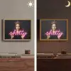 Ironisch - Tekst - Neon Light Box met batterij (Wandlamp) middel -sfeer3