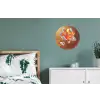 Glazen - Bloem - Zonlicht Wandcirkel aluminium klein -slaapkamer