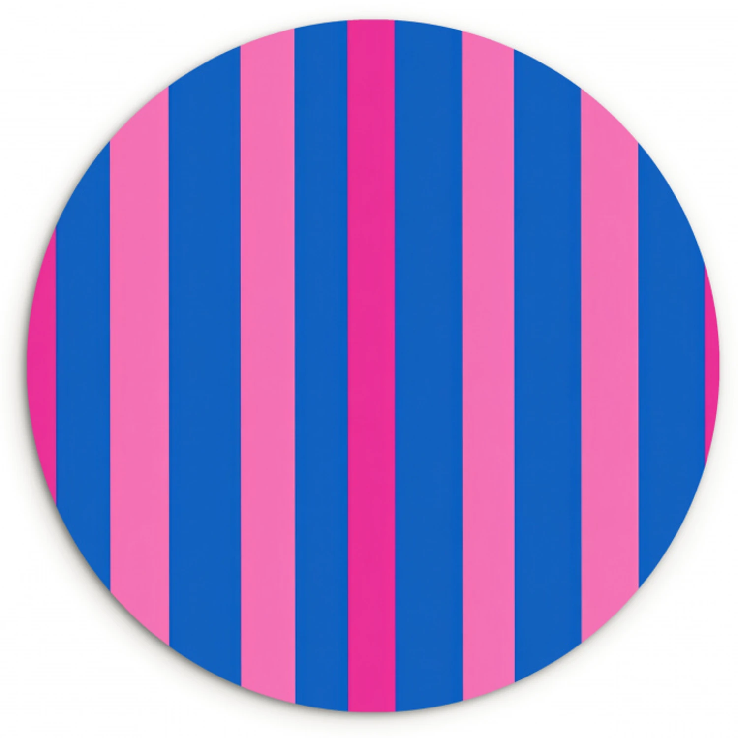 Modern - Optisch - Roze Wandcirkel kunststof plaat 5mm dik klein 188 -3d