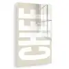 Wit - Chef - Decoratie - Japandi plexiglas 5mm klein -zzzproduct_nieuw