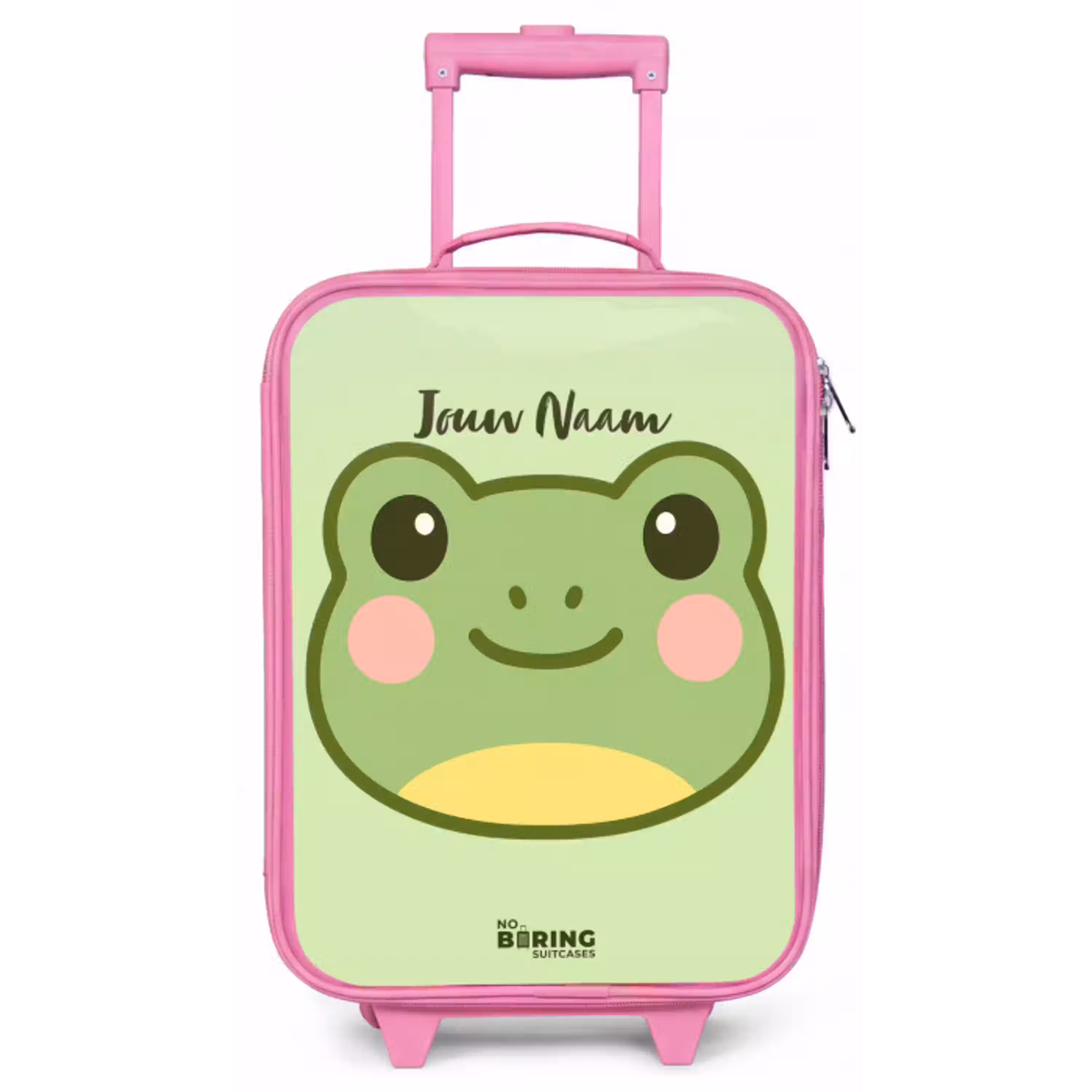 Kawai - Kikker - Groen Kinderkoffer - Roze klein -zz3dotto