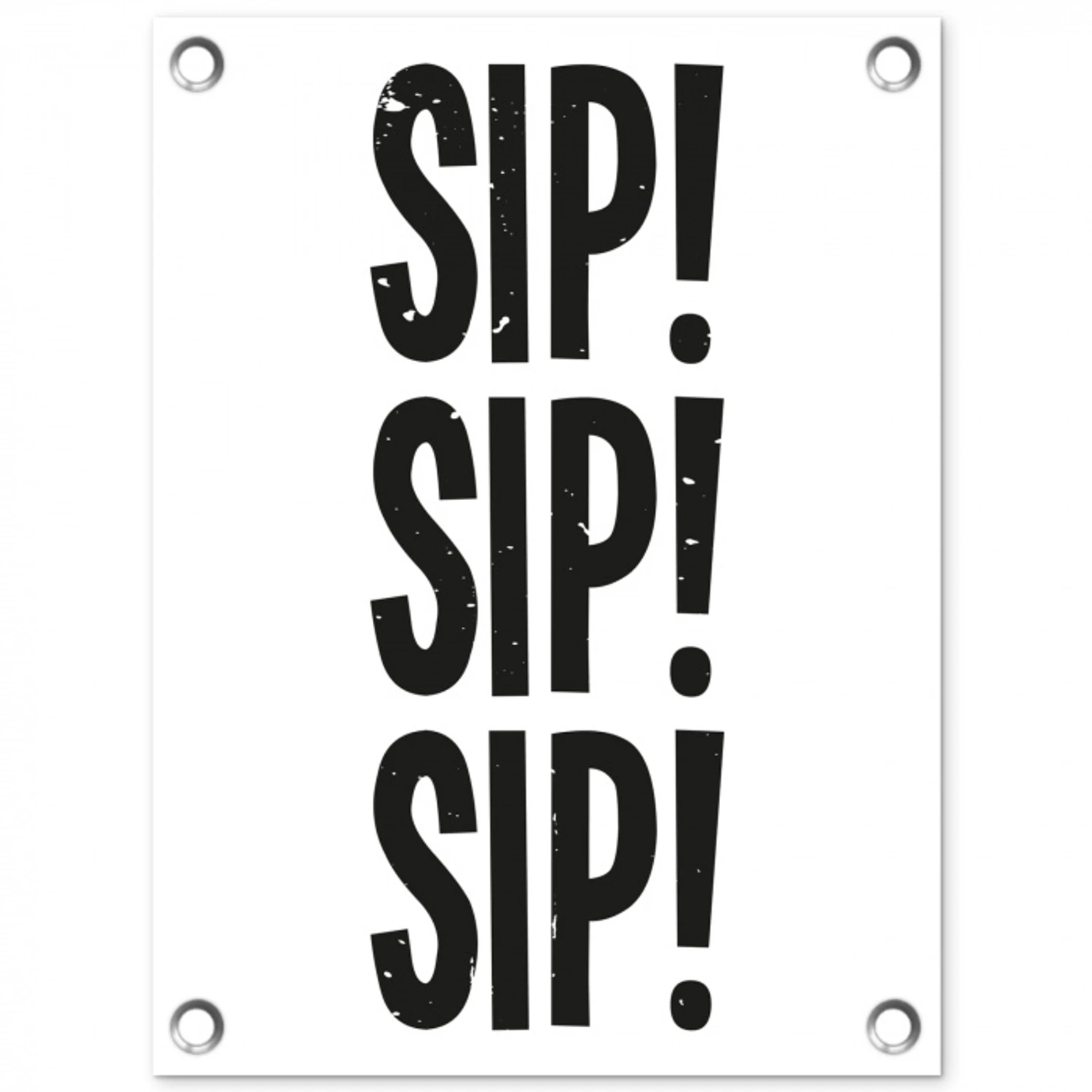 Vintage - Japandi - Decoratie - Black tuinposter los doek klein -3d