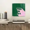 This is art - Schaduw - Roze plexiglas 5mm klein -sfeer1