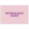 You're doing great - roze - 3D poster papier klein -3d
