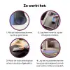 Ciao - Roze - Blauw - Golvend Inductie beschermer vinyl 3mm klein -zzzzzzz-cc-werking