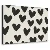 Hartjes - Zwart - Beige Textielframe - compleet frame klein -3d