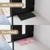 Vrouw - Roze - Parelketting - Krulspelden Deurmat klein -voor-na_DE