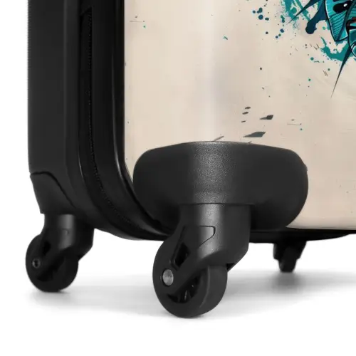 Tattoo style- De Woede van de Luipaard NBS - Handbagage koffer - Kinderen Unisex middel -wiel