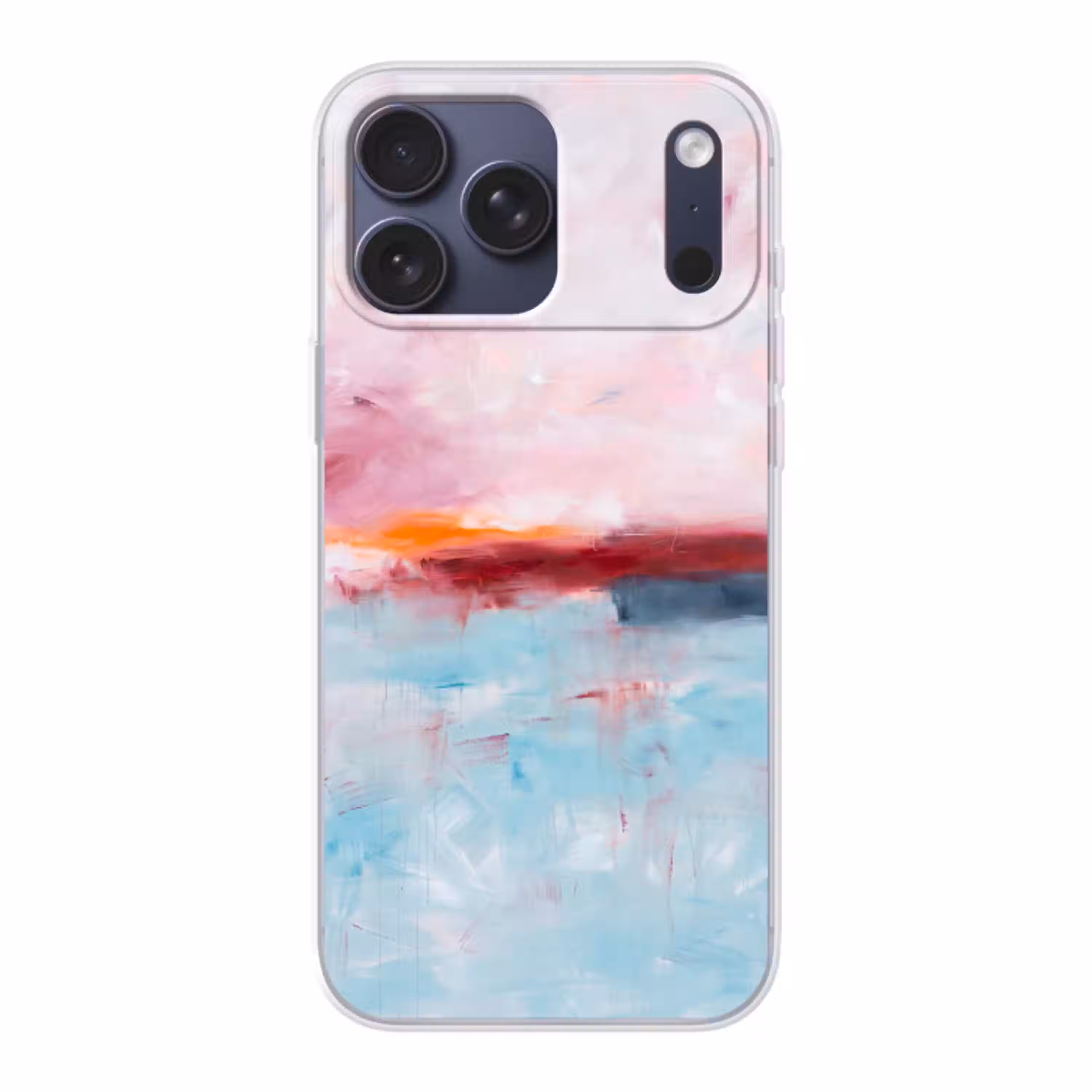 Abstract - Kleuren - Modern - Kunst - Roze Telefoonhoesje iPhone 17 Pro Max klein -3d