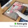 Doorkijk - Strand - Palmboom - Tropisch Muismat XXL klein -sfeer3
