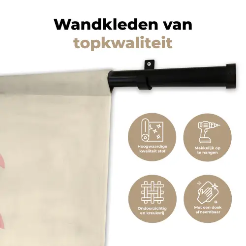 Citroenen - Felgeel - Tak - Bladeren Wandkleed katoen klein -sfeer2