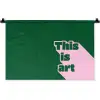 This is art - Schaduw - Roze Wandkleed katoen klein -zz3d