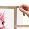 Unicorn - Meisjes - Kinderen - Eenhoorn - Roze Light Box met batterij (Wandlamp kind) middel -USP_websiteprintNL