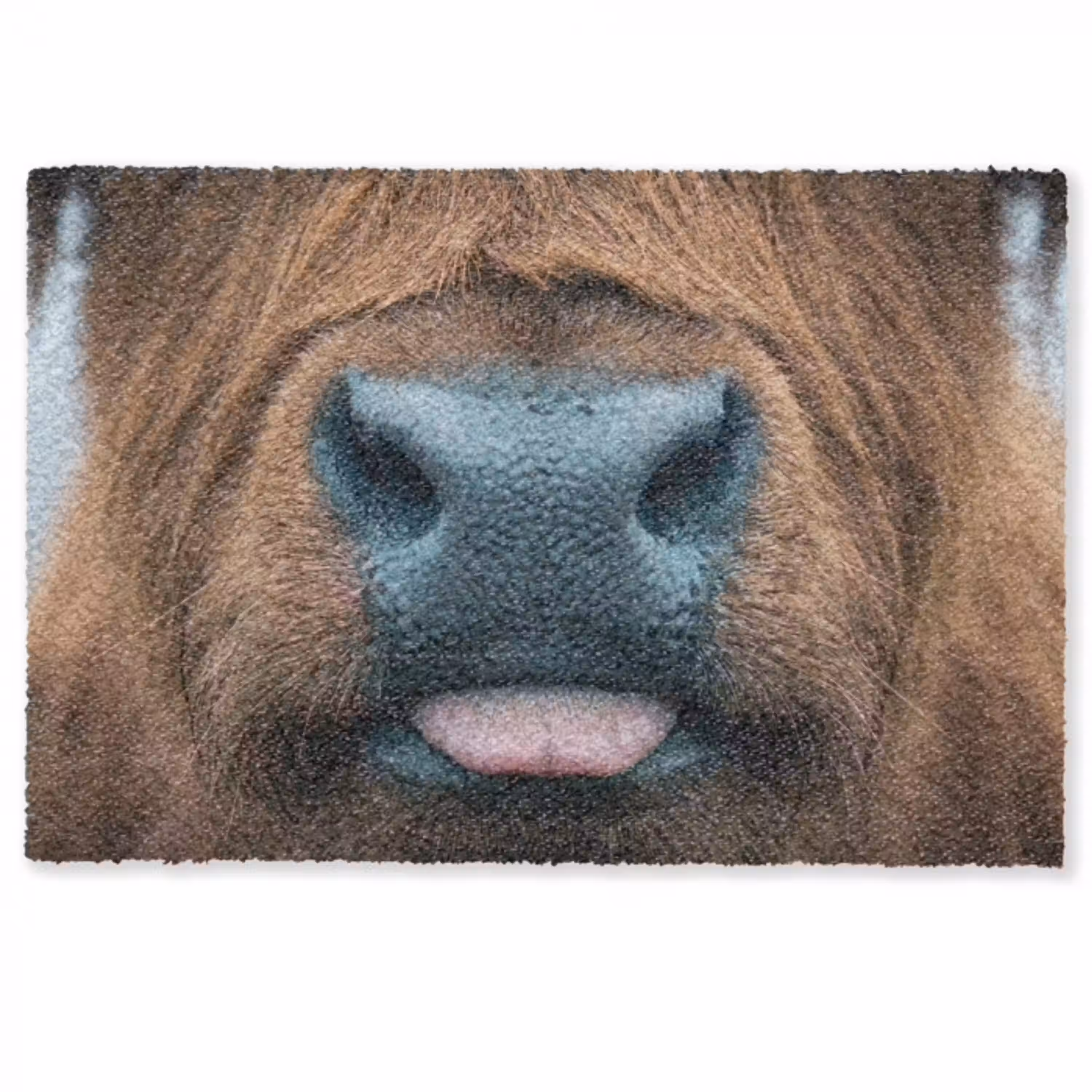 Schotse hooglander - Neus - Bruin Deurmat klein -zkaufland3d