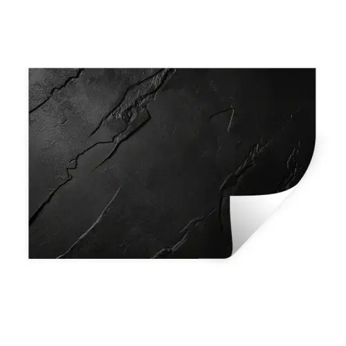 Zwart - Steen - Beton Muursticker klein -3d