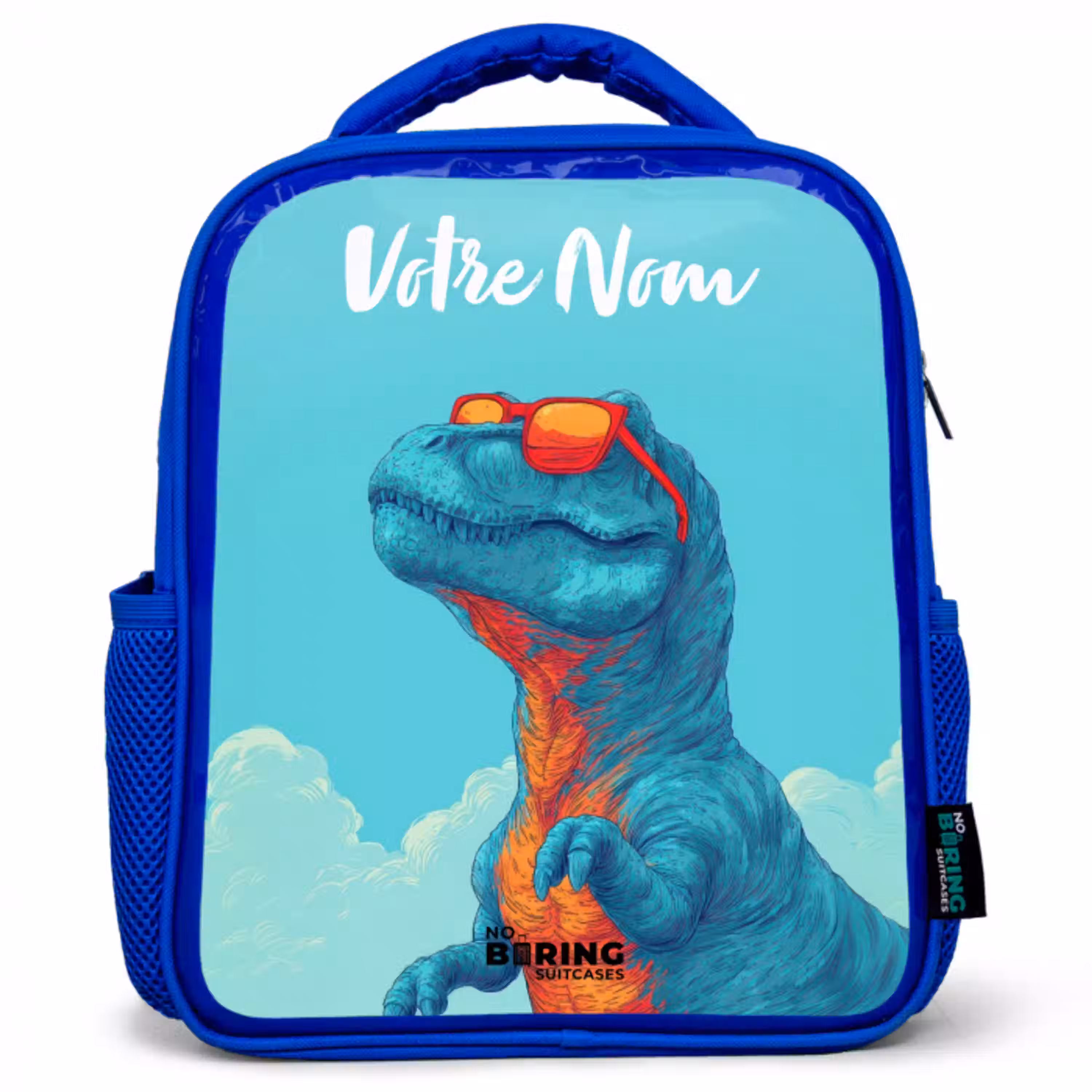 Dino - Zonnebril - Blauw Kinderrugzak - Blauw middel -3d