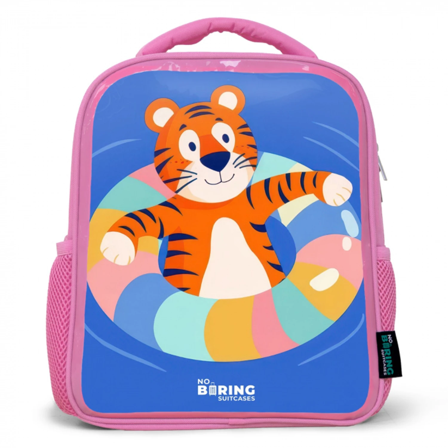 Tijger - Zwemband - Water Kinderrugzak - Roze middel -3d