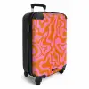 Abstract - Organisch Roze/Oranje NBS - Handbagage koffer - Kinderen Unisex middel -productfoto_3d